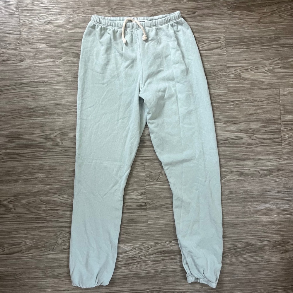 PerfectwhiteTee Johnny Sweatpants XS Light Blue Mint Green Cotton Joggers USA